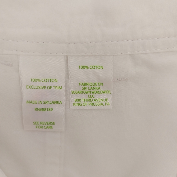 Lilly Pulitzer Callahan Shorts Resort White Solid Pineapple Patch Size 6 - Picture 7 of 9